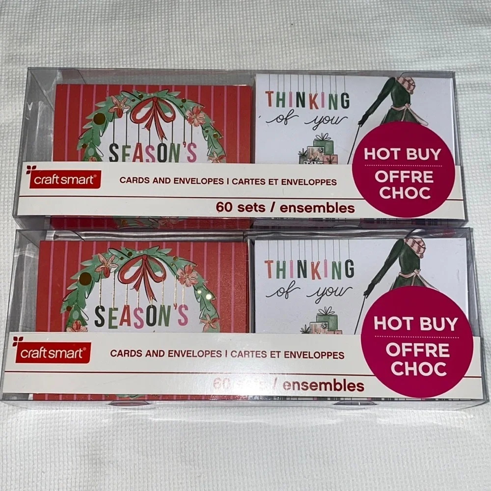 Christmas cards and envelopes by Craft smart
